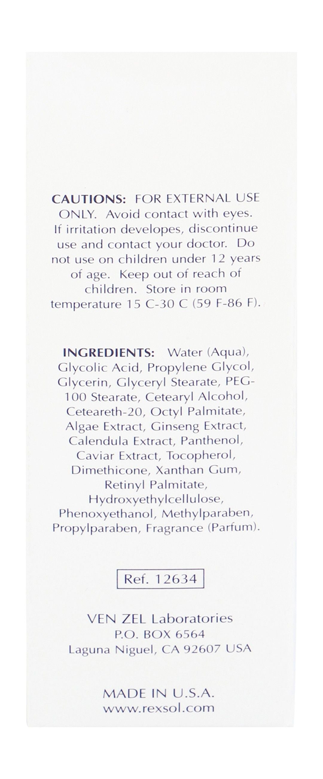 Rexsol USA 20 AHA Anti-Wrinkle Facial Cream for all Skin Types, 120ml - Makkah Pharmacy