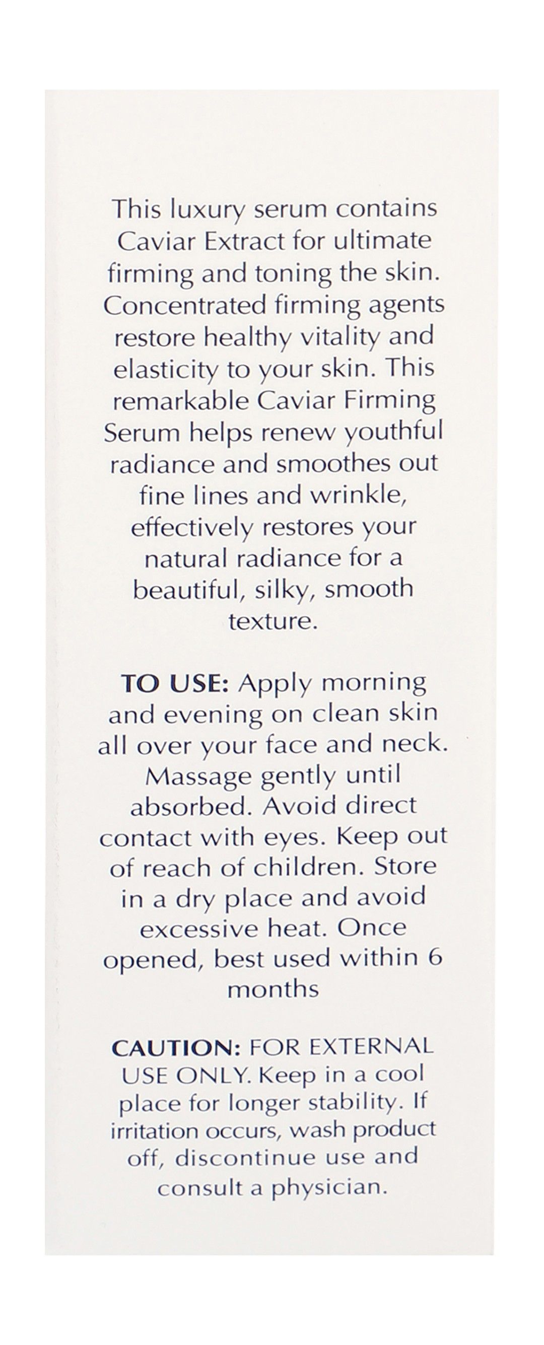 Rexsol USA Caviar Firming Facial Serum for All Skin Types, 30ml - Makkah Pharmacy