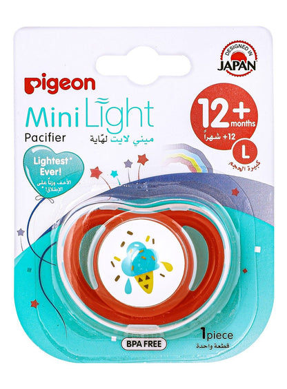 Pigeon Mini Light Large Red Pacifier (12+ Months), 1 Piece - Makkah Pharmacy