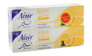 Nair Leg & Body Hair Removal Cream Lemon Scent, 2x110g - Makkah Pharmacy