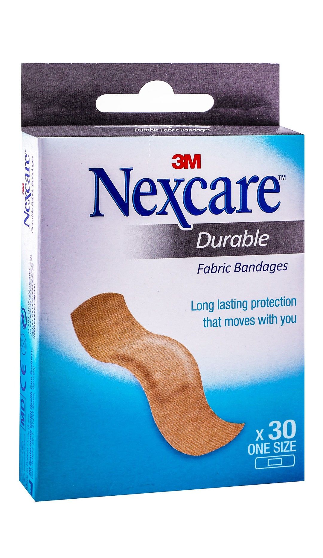 Nexcare Durable Fabric Bandages (72mmx19mm), 30 Pieces - Makkah Pharmacy
