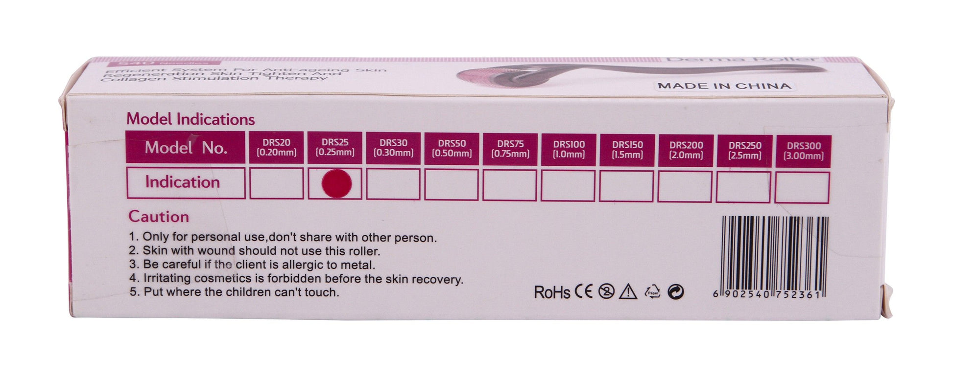 DRS Derma Roller with 0.25mm Needles, 1 Piece - Makkah Pharmacy