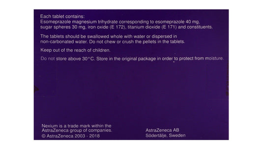 Nexium 40mg Esomeprazole, 14 Tablets