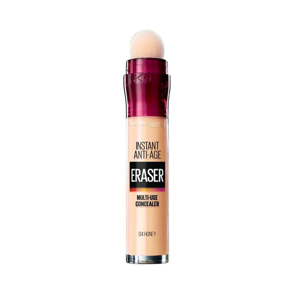 Maybelline Eraser Instant Anti-Aging Multi-Use Concealer - Honey 04, 6.8ml - Makkah Pharmacy