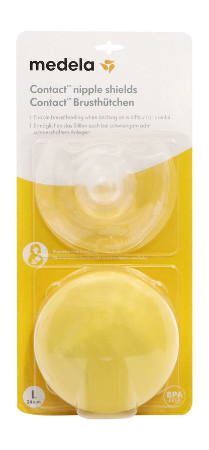 Medela Contact Large 24mm Nipple Shields, 2 Pieces