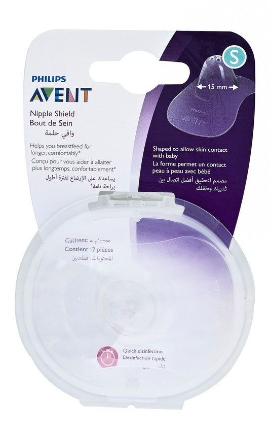 Philips Avent Small 15mm Transparent Nipple Shield, 2 Pieces - Makkah Pharmacy