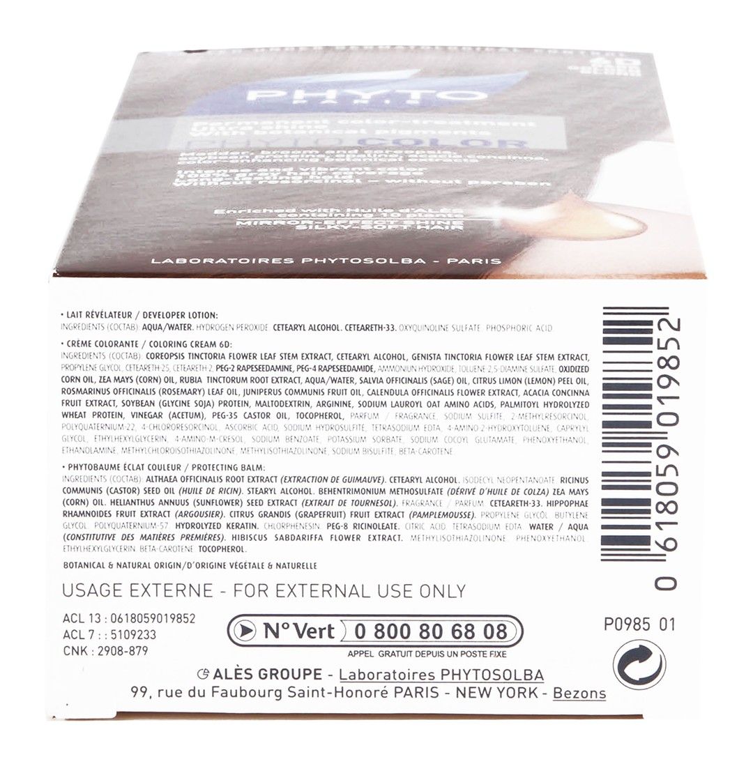 Phyto Hair Color 6D Dark Golden