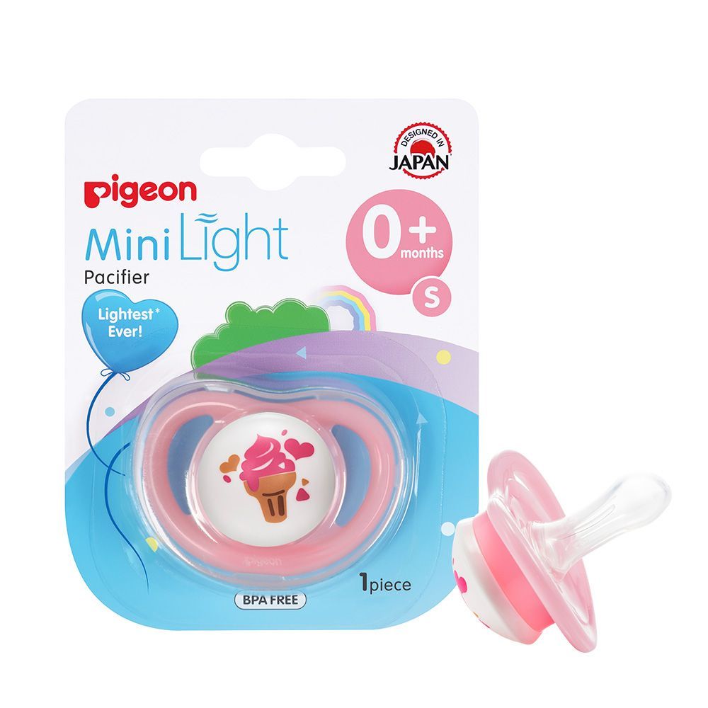 Pigeon Mini Light Small Beige Pacifier (0+ Months), 1 Piece - Makkah Pharmacy