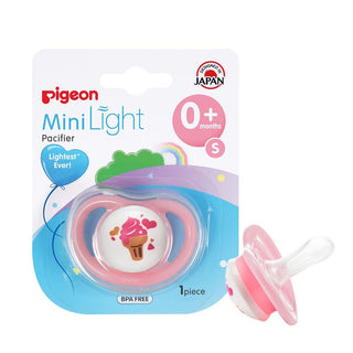 Pigeon Mini Light Small Beige Pacifier (0+ Months), 1 Piece - Makkah Pharmacy