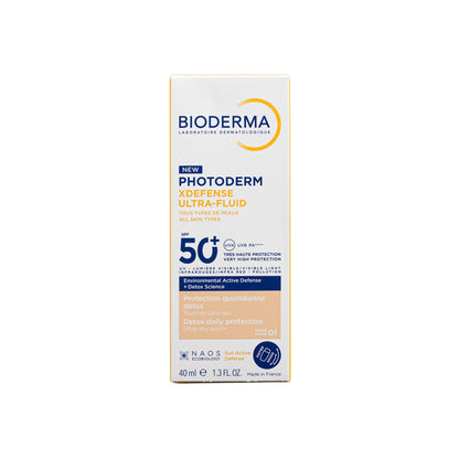 Bioderma Photoderm Xdefense Tinted Ultra Fluid Spf 50+ Sunscreen Lotion - 01, 40ml - Makkah Pharmacy