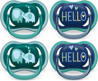 Philips Avent Boy Ultra Air Pacifier for 18+ Months, 2 Pieces - Makkah Pharmacy