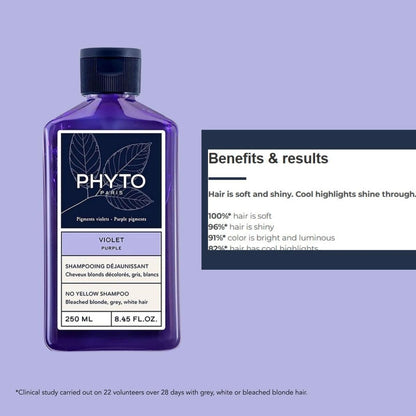 Phyto Purple No Yellow Shampoo, 250ml - Makkah Pharmacy