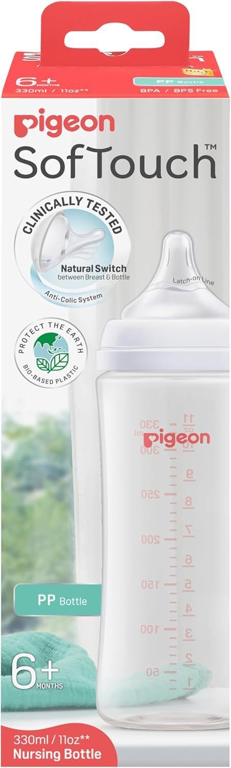 Pigeon Soft Touch Nursing Bottle, 330ml - Makkah Pharmacy