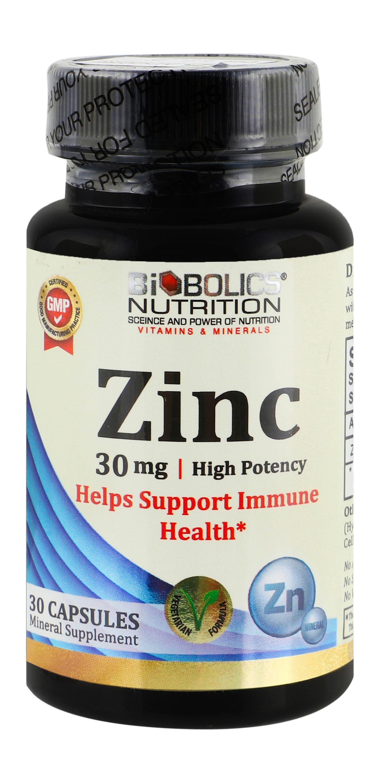 BIOBOLIC NUTRITION zinc 30mg 30s - Makkah Pharmacy