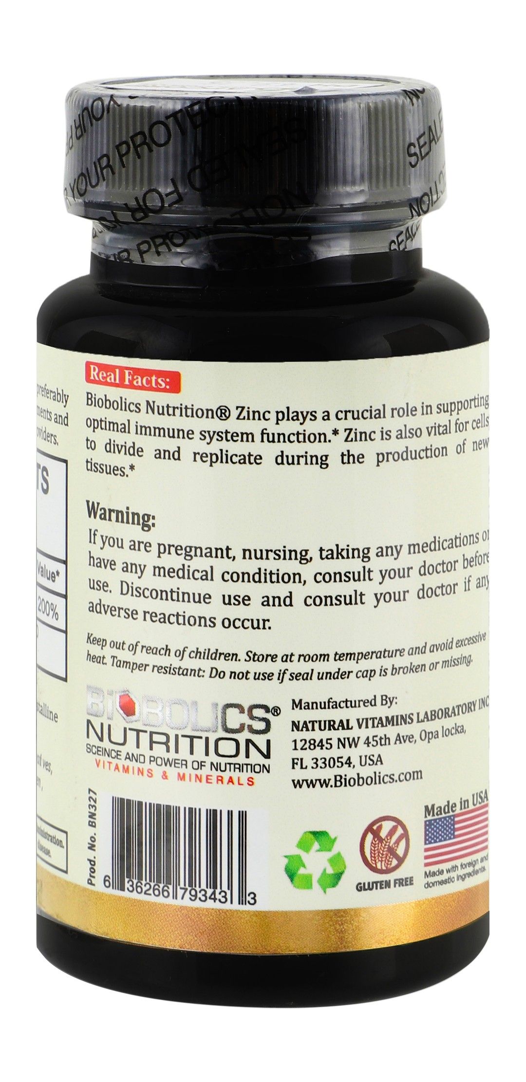 BIOBOLIC NUTRITION zinc 30mg 30s - Makkah Pharmacy