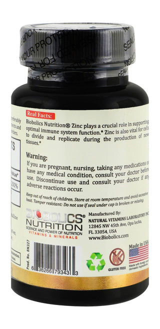 BIOBOLIC NUTRITION zinc 30mg 30s - Makkah Pharmacy