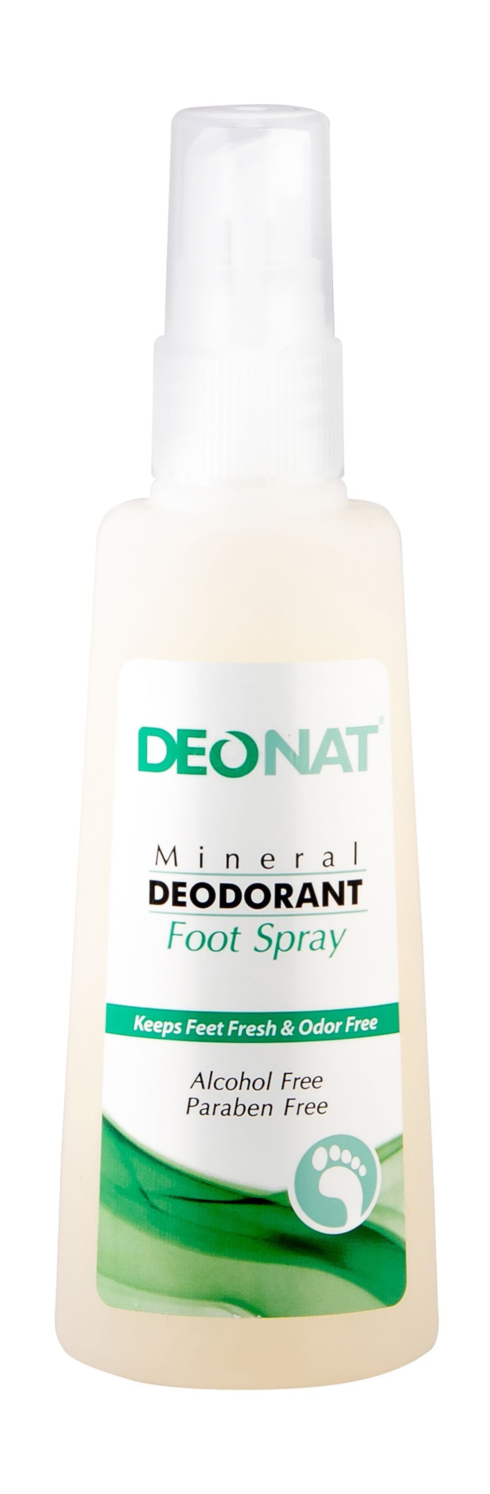 Deonat Mineral Deodorant Foot Spray Keeps Feet Fresh & Odor Free, 100ml - Makkah Pharmacy