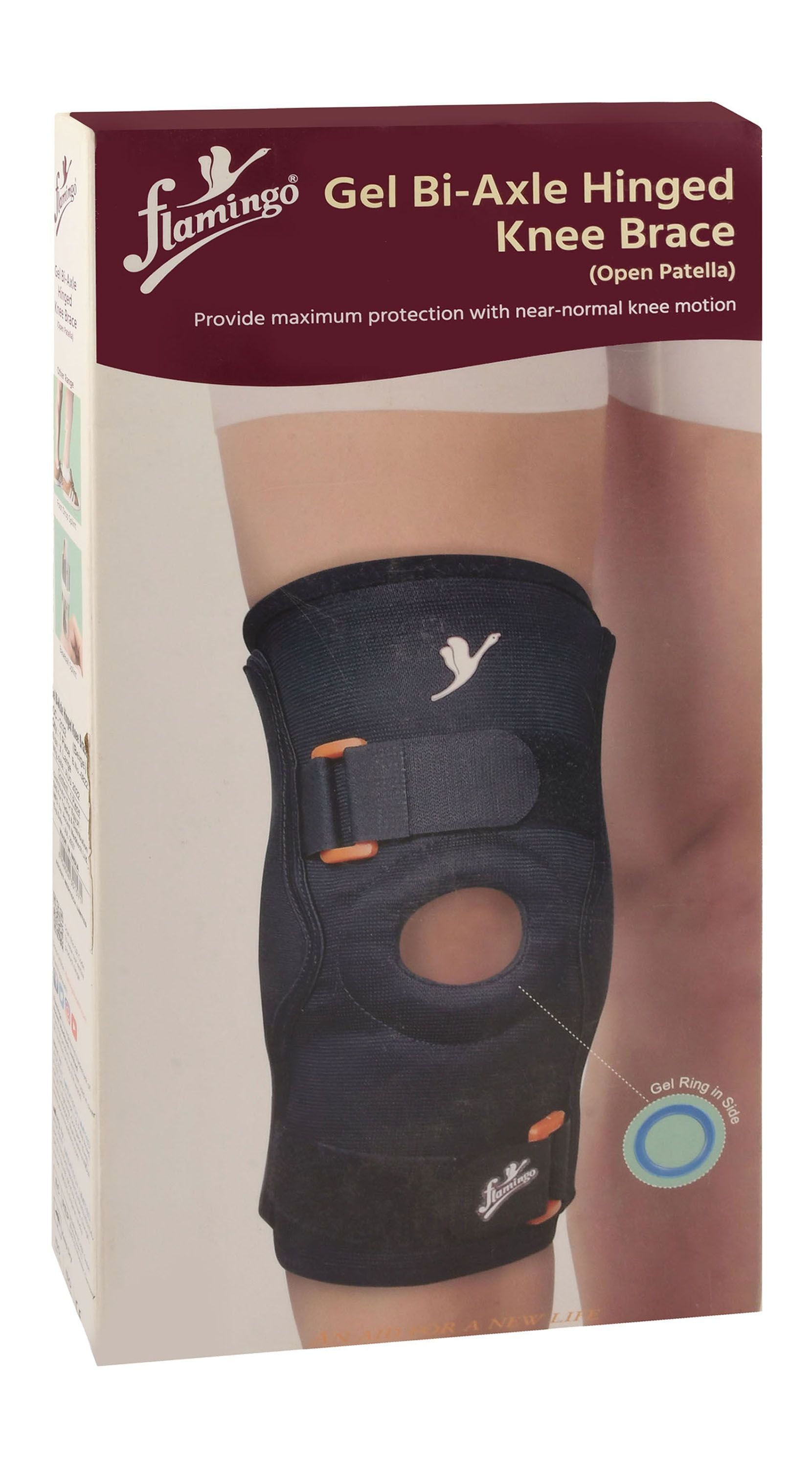Flamingo Gel Bi-Axle Hinged Knee Brace - XXL - Makkah Pharmacy