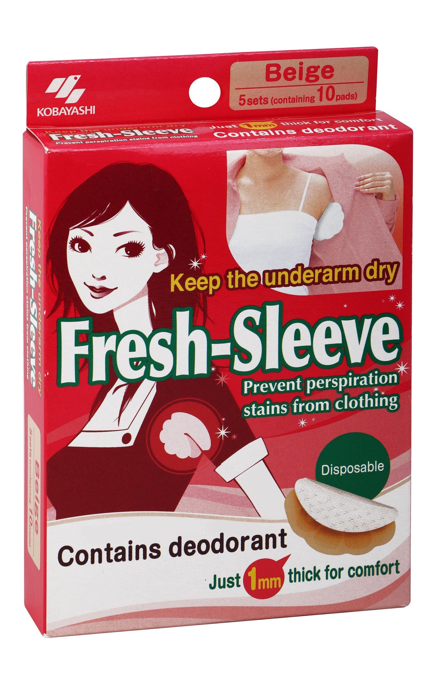 Fresh Sleeve Beige Pad, 10Piece - Makkah Pharmacy