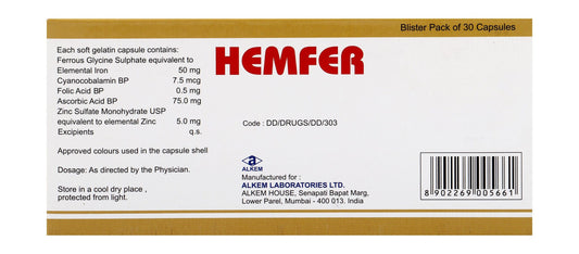 Hemfer Haematinic Supplement - Makkah Pharmacy