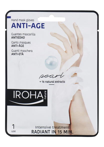 Iroha Nature Hand & NailGlove Mask Anti Age Pearl - Makkah Pharmacy