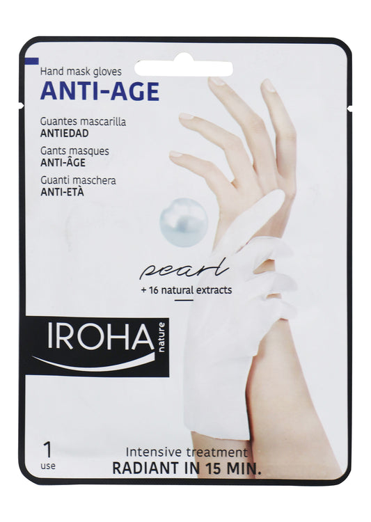 Iroha Nature Hand & NailGlove Mask Anti Age Pearl - Makkah Pharmacy
