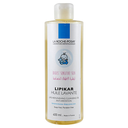 La Roche Posay Lipikar Lipid Replenishing Cleansing Oil 400 ML - Makkah Pharmacy