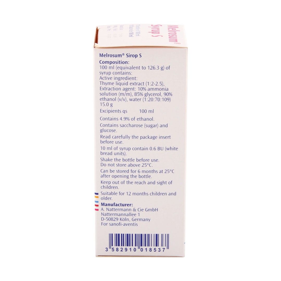 Melrosum Syrup S 100 ML - Makkah Pharmacy
