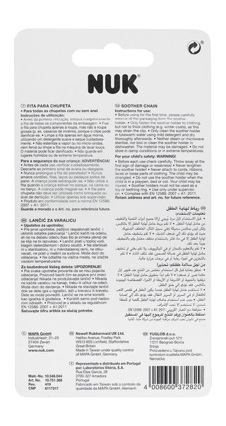 Nuk Soother Chain with Ring - Makkah Pharmacy