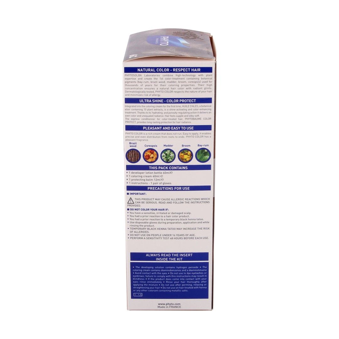 Phyto Paris Permanent Color Treatment Ultra Shine with Botanical Pigments Dark Coppery Blond 6c - paraben free 1 pack