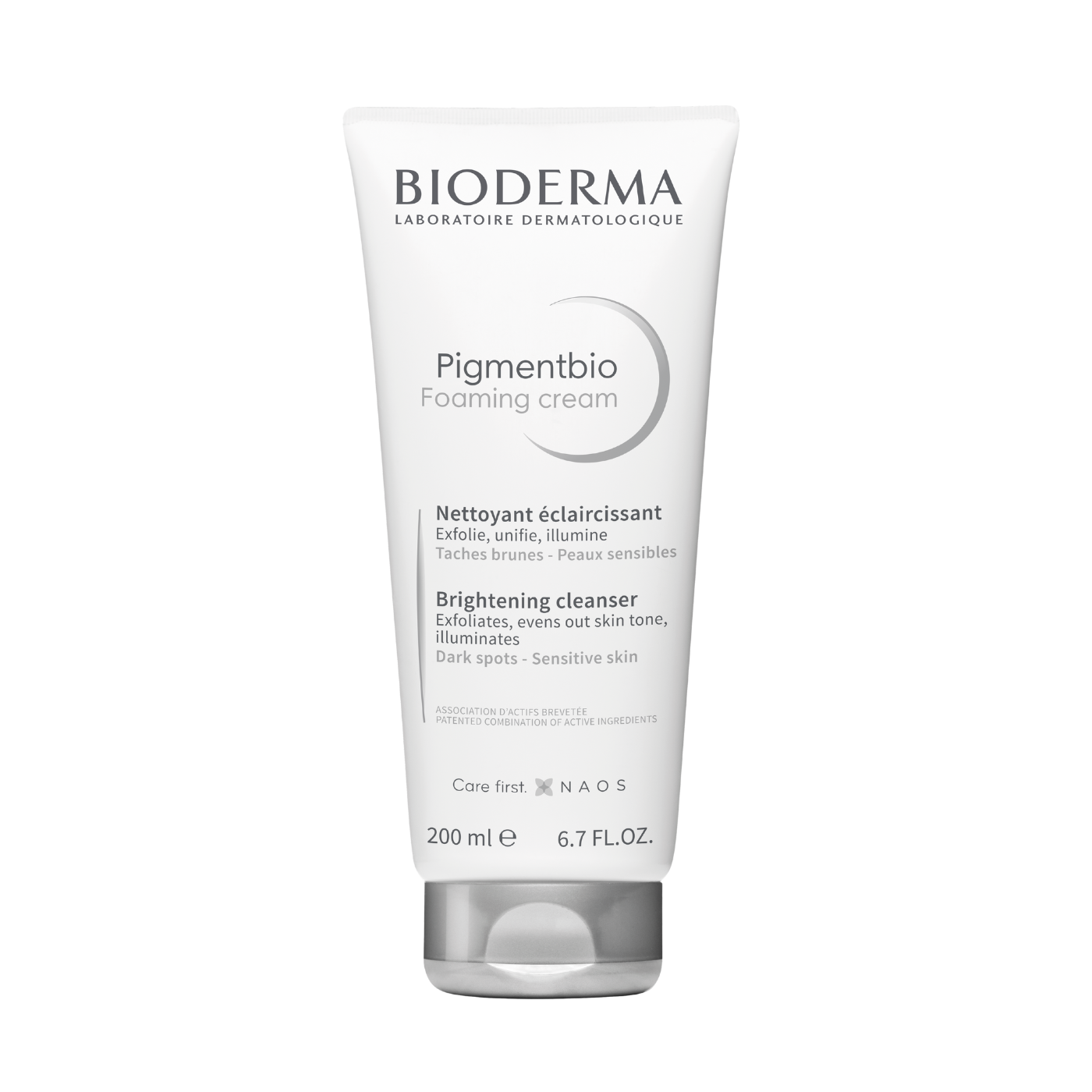 Bioderma Pigmentbio Face & Body Foaming Cream Cleanser for Dark Spots & Sensitive Skin, 200ml - Makkah Pharmacy