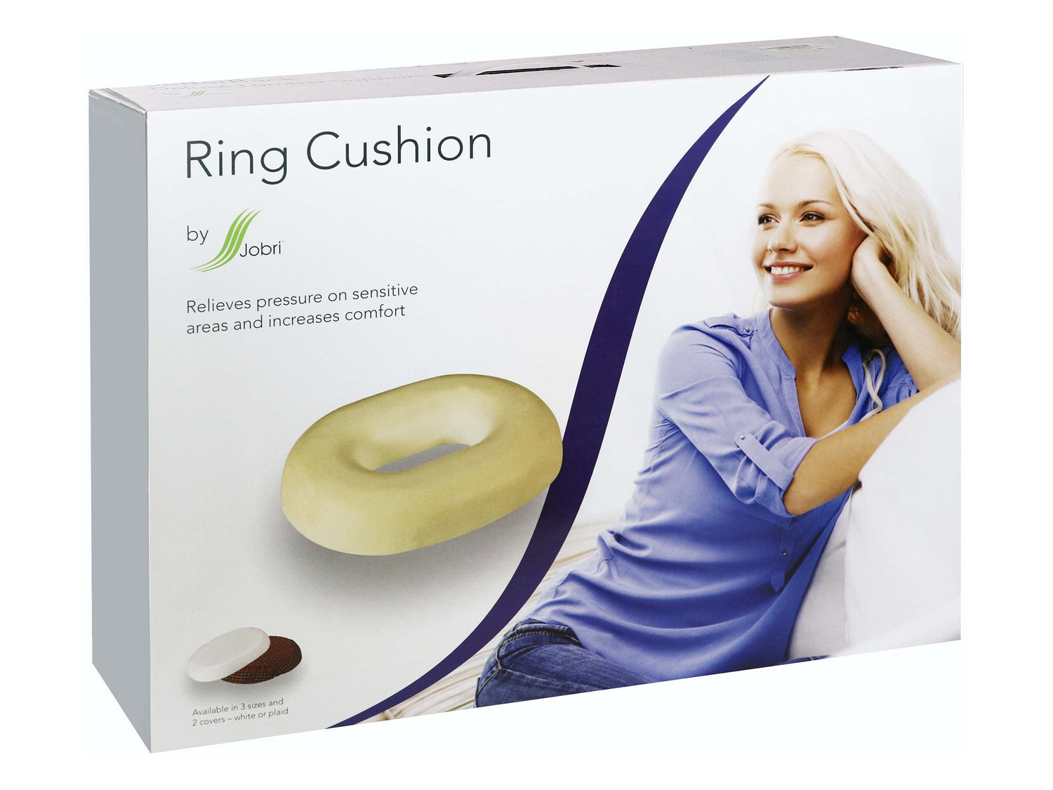 Jobri White Medium Ring Cushion, 18 Inch - Makkah Pharmacy