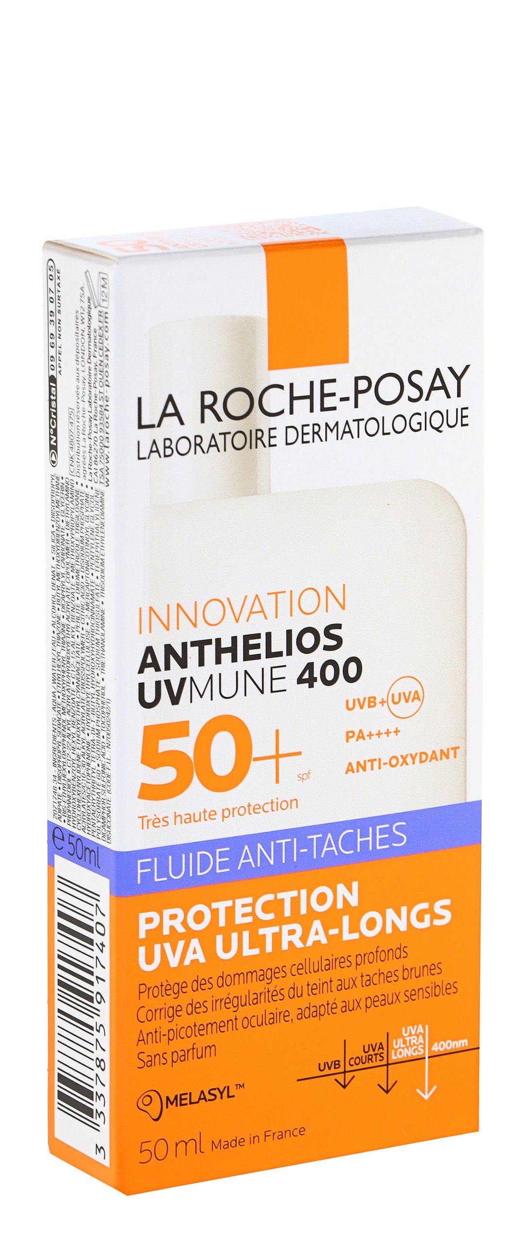 La Roche-Posay Innovation Anthelios Fluide Anti-Taches SPF50, 50ml - Makkah Pharmacy