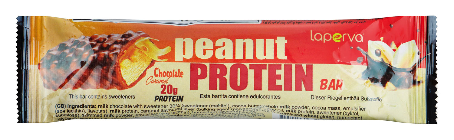Laperva Chocolate Caramel Peanut Protein Bar, 1 Bar, 60g - Makkah Pharmacy
