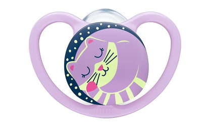 Nuk Space Night Silicone Soother, 6-18Months - Makkah Pharmacy