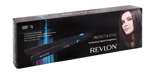 Revlon Digital Ceramic Straightener Black - Makkah Pharmacy