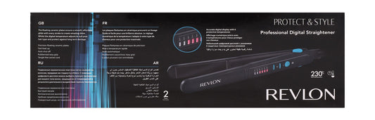 Revlon Digital Ceramic Straightener Black - Makkah Pharmacy