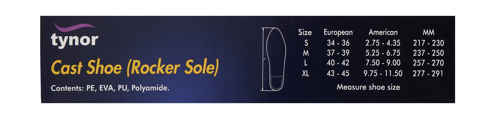 Tynor C08 Cast Shoe R. Sole/L - Makkah Pharmacy