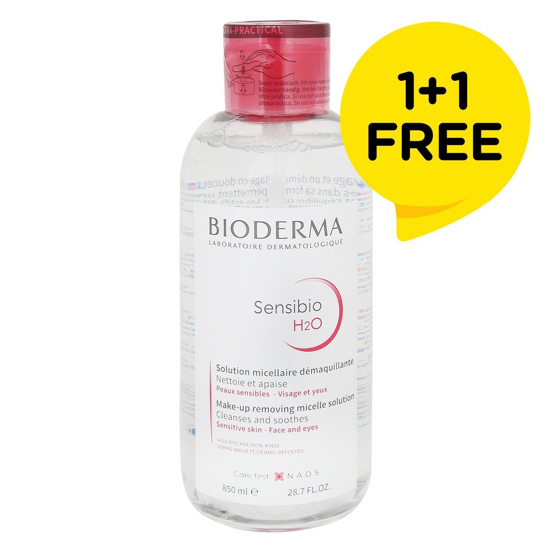 Bioderma Sensibio H2O Micellar Solution, 2x850ml - Makkah Pharmacy
