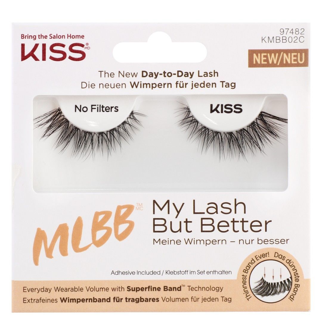 Kiss My Lash But Better Lashes Black with Glue, 1 Pack