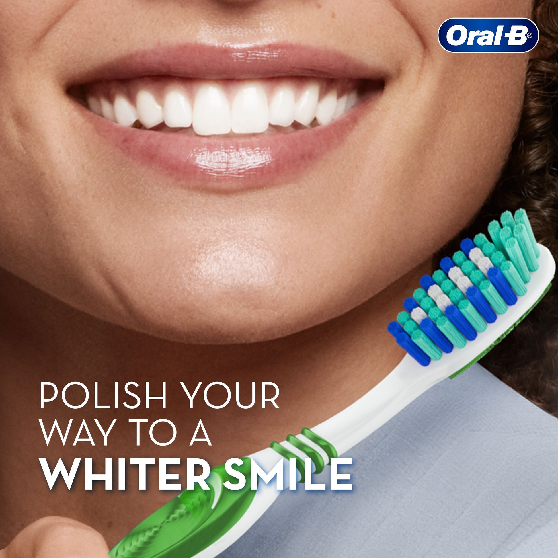 Oral-B 3D White Fresh Manual Toothbrush size 40 Medium, 2 Pieces