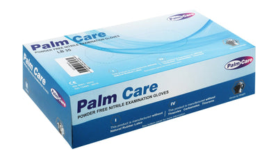 Palm Care Powder-Free Nitrile Examination Gloves, Medium, 100 Pieces - Makkah Pharmacy