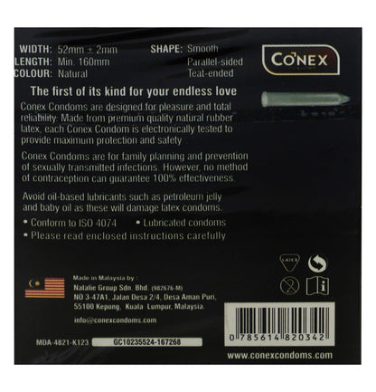 Conex Classic Condoms, 3 Pieces - Makkah Pharmacy