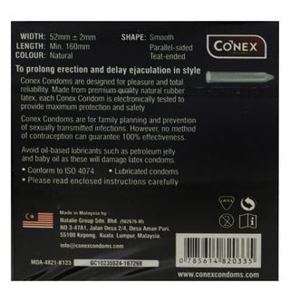 Conex Delay Condoms, 3 Pieces - Makkah Pharmacy