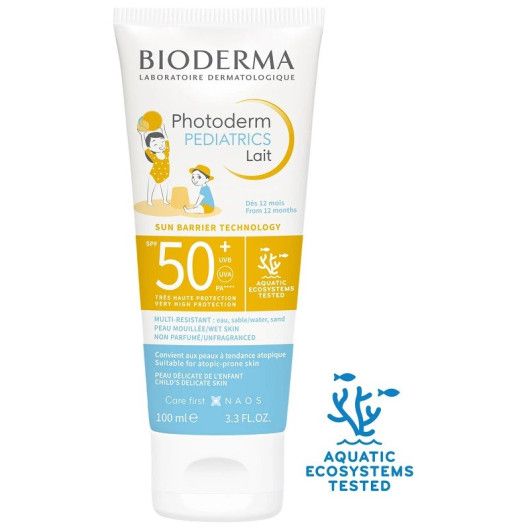 Bioderma Photoderm Pediatrics Lait Face & Body Sunscreen for Delicate & Atopic, 200ml - Makkah Pharmacy