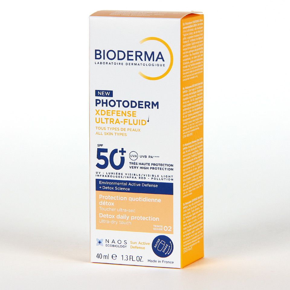 Bioderma Photoderm Xdefense Tinted Ultra Fluid Spf 50+ Sunscreen Lotion - 02, 40ml - Makkah Pharmacy