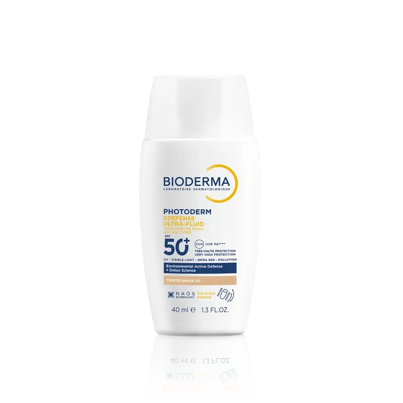 Bioderma Photoderm Xdefense Tinted Ultra Fluid Spf 50+ Sunscreen Lotion - 02, 40ml - Makkah Pharmacy