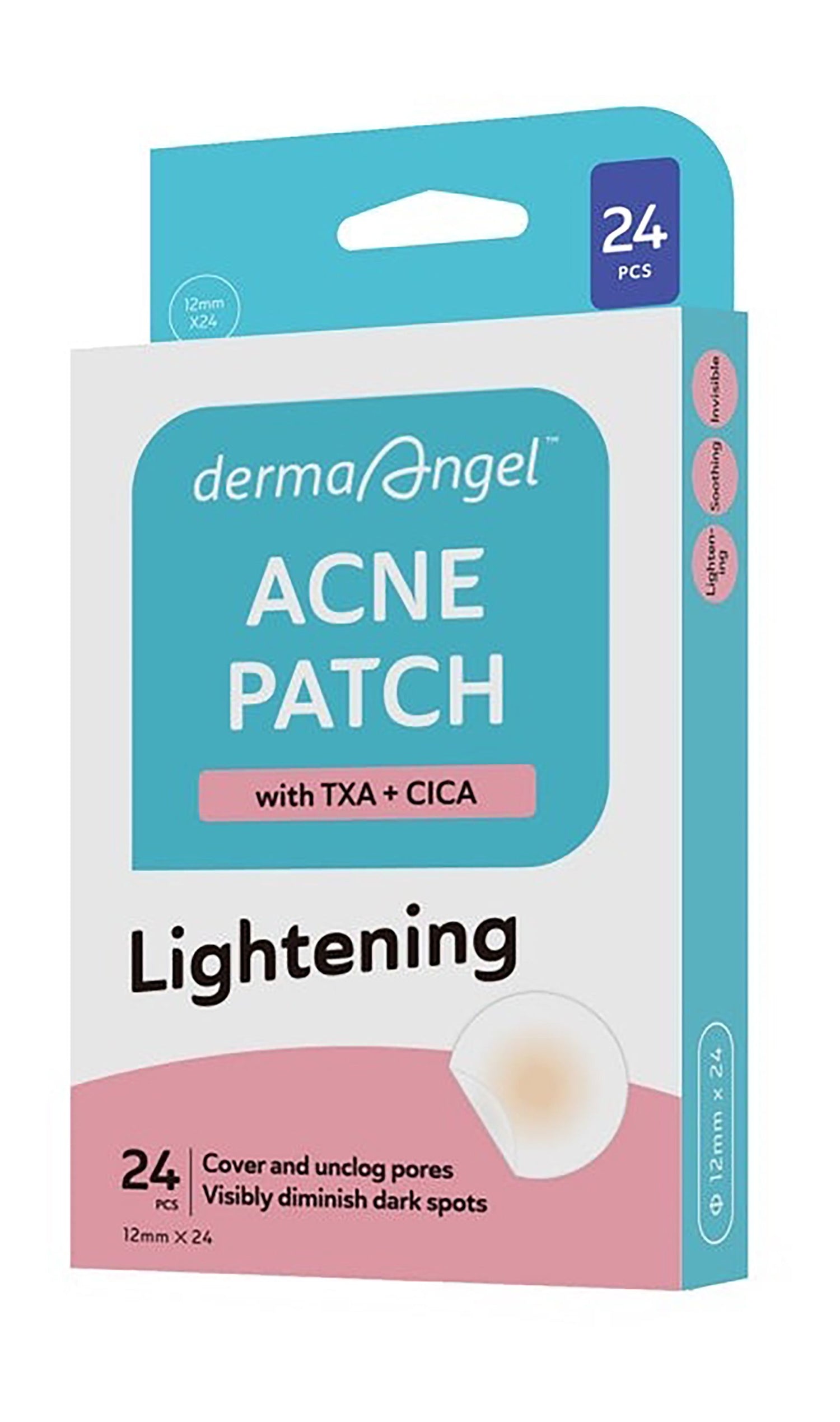 Derma Angel Lightening  Soothing & Anti-Dark Spot Patches Lightening with TXA & Cica, 24 Pieces - Makkah Pharmacy
