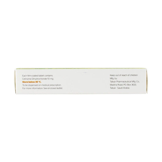 Artiz 10mg Cetirizine HCL Anti-Allergy, 10 Tablets