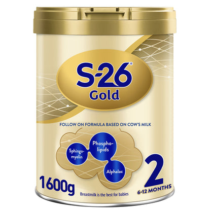 Nestle S26 Gold Stage 2 Follow On Formula From 6-12 Months, 1.6kg - Makkah Pharmacy
